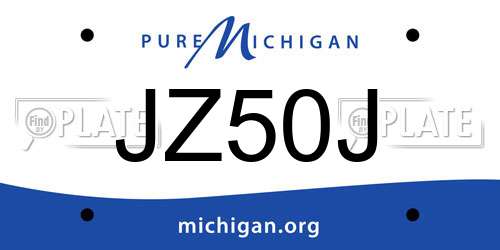 JZ50J Michigan License Plate
