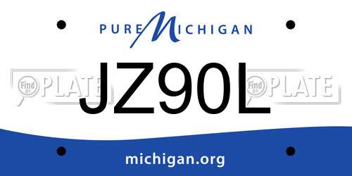 JZ90L Michigan License Plate