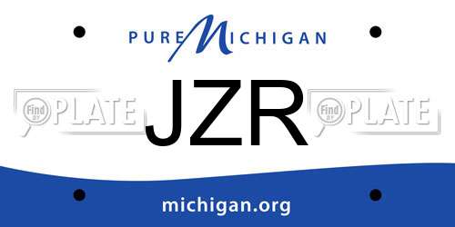 JZR Michigan License Plate