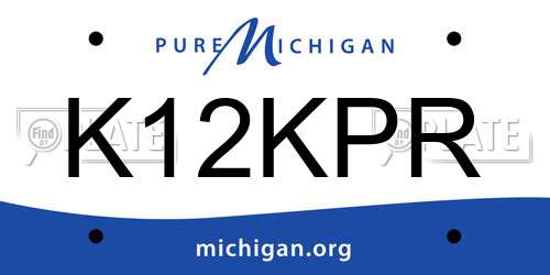 K12KPR Michigan License Plate