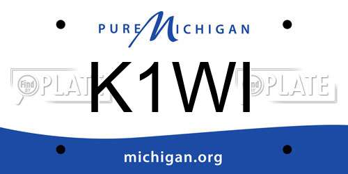 K1WI Michigan License Plate