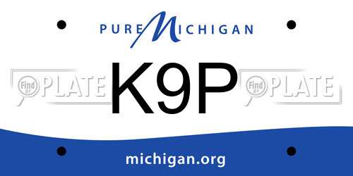K9P Michigan License Plate