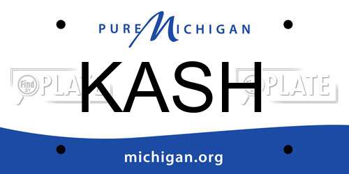 KASH Michigan License Plate