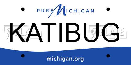 KATIBUG Michigan License Plate