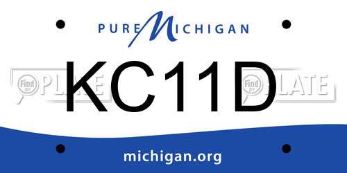 KC11D Michigan License Plate