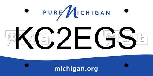 KC2EGS Michigan License Plate