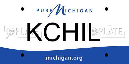 KCHIL Michigan License Plate