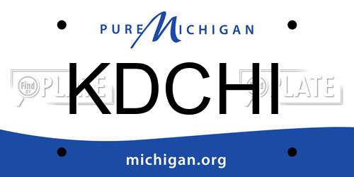 KDCHI Michigan License Plate