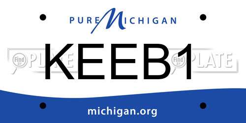KEEB1 Michigan License Plate