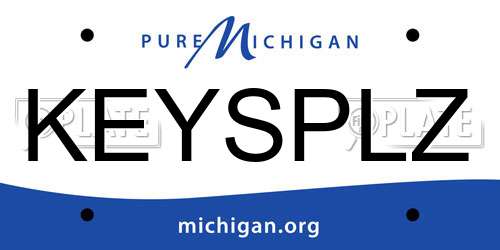 KEYSPLZ Michigan License Plate