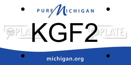 KGF2 Michigan License Plate
