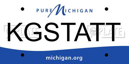 KGSTATT Michigan License Plate