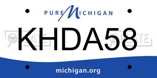 KHDA58 Michigan License Plate