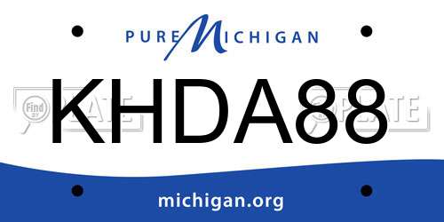 KHDA88 Michigan License Plate