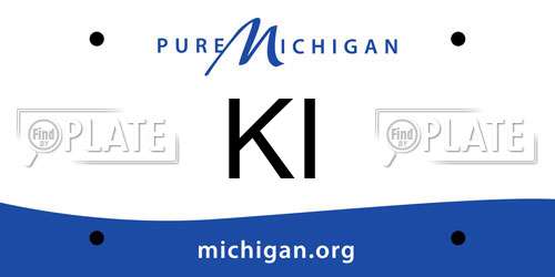 KI Michigan License Plate