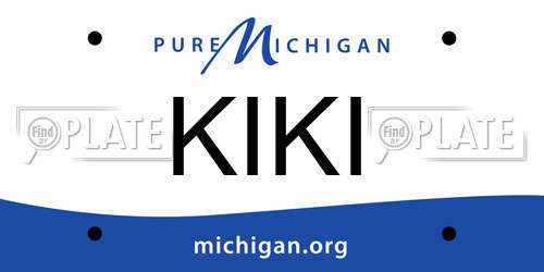 KIKI Michigan License Plate