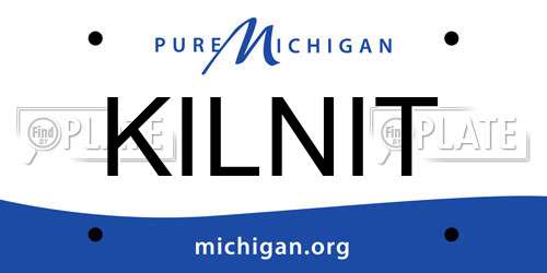 KILNIT Michigan License Plate