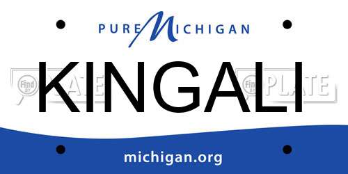 KINGALI Michigan License Plate