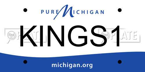KINGS1 Michigan License Plate