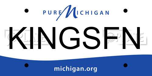 KINGSFN Michigan License Plate