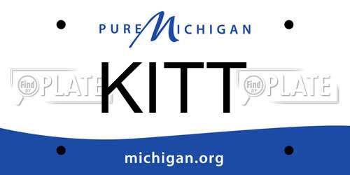 KITT Michigan License Plate