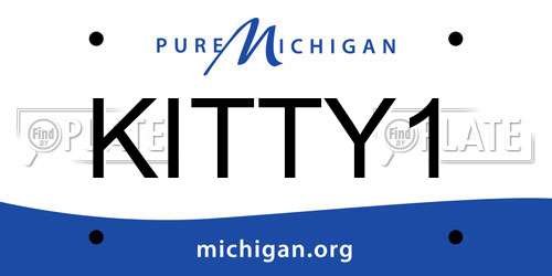 KITTY1 Michigan License Plate