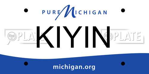 KIYIN Michigan License Plate