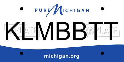KLMBBTT Michigan License Plate