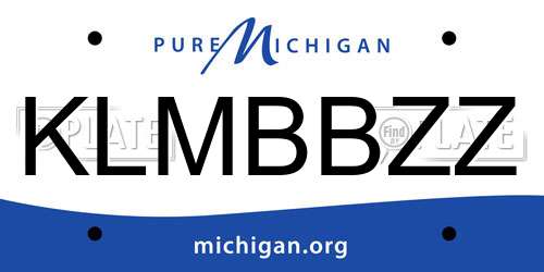 KLMBBZZ Michigan License Plate