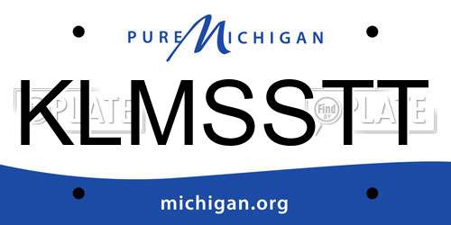 KLMSSTT Michigan License Plate