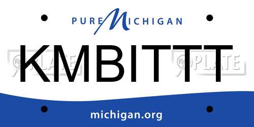 KMBITTT Michigan License Plate