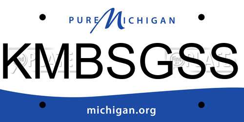 KMBSGSS Michigan License Plate