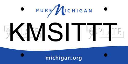 KMSITTT Michigan License Plate