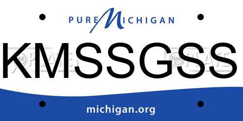 KMSSGSS Michigan License Plate