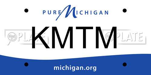 KMTM Michigan License Plate