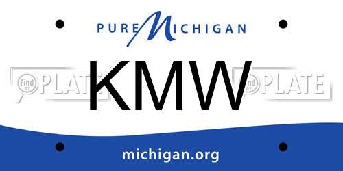 KMW Michigan License Plate