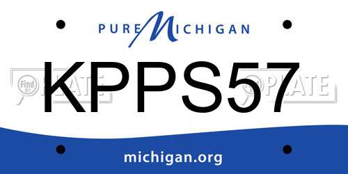 KPPS57 Michigan License Plate