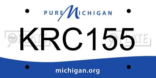 KRC155 Michigan License Plate