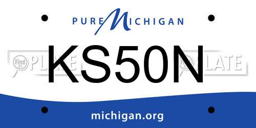 KS50N Michigan License Plate