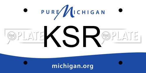 KSR Michigan License Plate