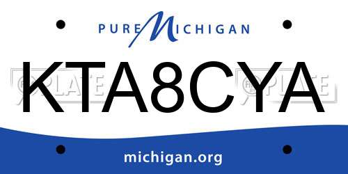KTA8CYA Michigan License Plate