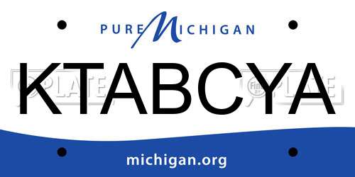 KTABCYA Michigan License Plate