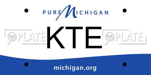 KTE Michigan License Plate