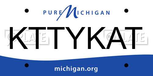 KTTYKAT Michigan License Plate