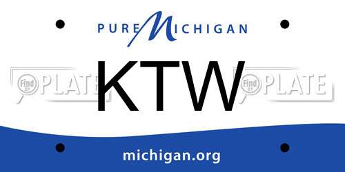 KTW Michigan License Plate