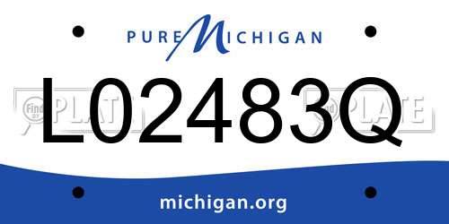 L02483Q Michigan License Plate