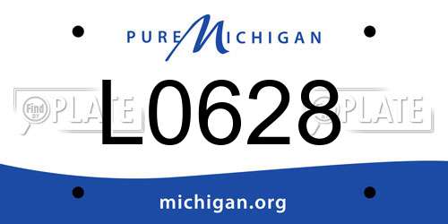 L0628 Michigan License Plate