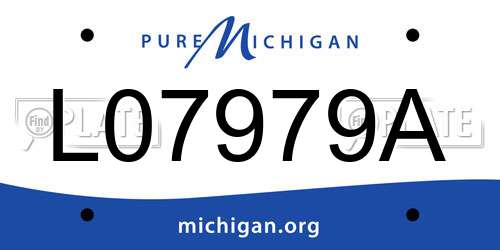 L07979A Michigan License Plate