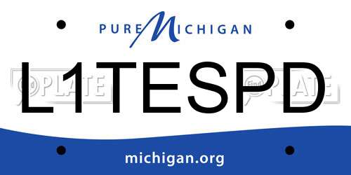 L1TESPD Michigan License Plate