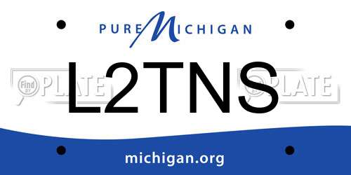 L2TNS Michigan License Plate